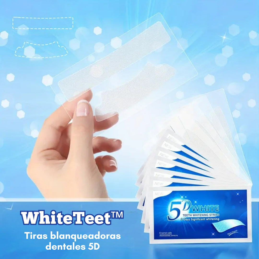 WhiteTeeth| Tiras Blanqueadoras Dentales 5D