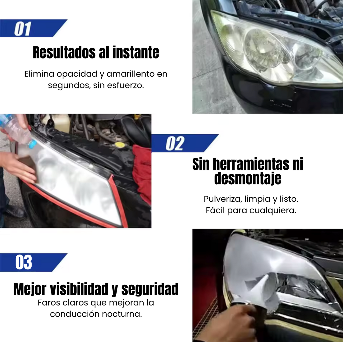 PuliMax | Spray Pulidor Instantáneo para Faros