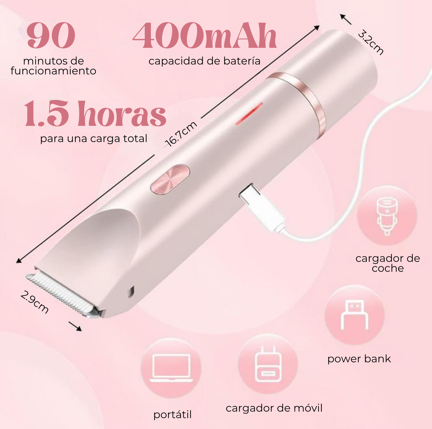 SilkyDuo|Rasuradora 2 en 1 para Cuerpo y Rostro