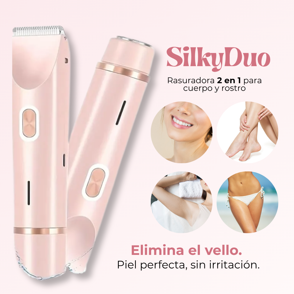 SilkyDuo|Rasuradora 2 en 1 para Cuerpo y Rostro