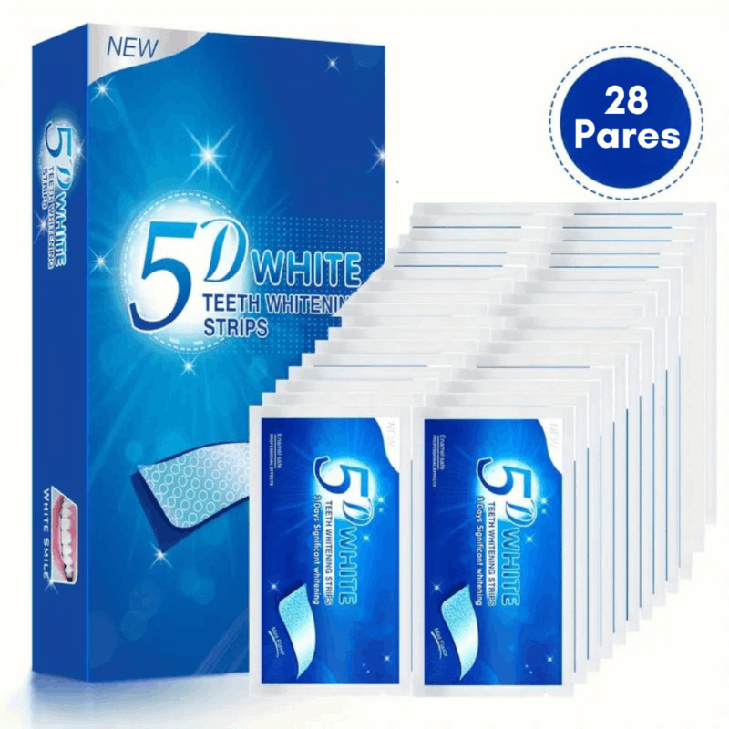 WhiteTeeth| Tiras Blanqueadoras Dentales 5D