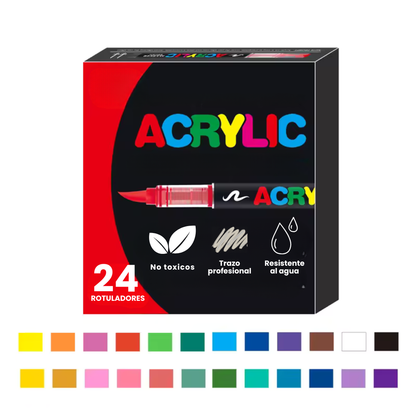 ArtBundle: Rotuladores Pincel de Pintura Acrílica