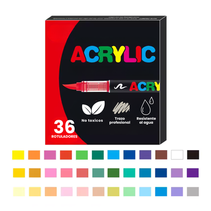 ArtBundle: Rotuladores Pincel de Pintura Acrílica