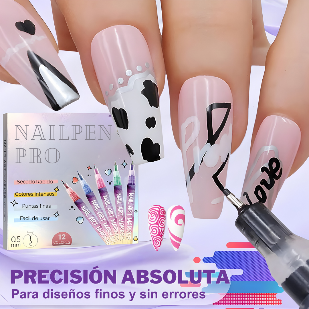 NailPen Pro | Rotuladores de Esmalte de Uñas Profesional