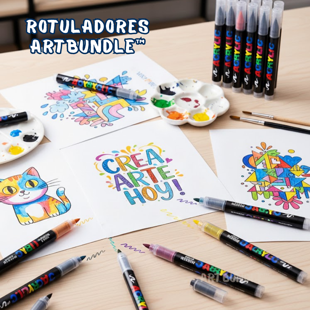 ArtBundle: Rotuladores Pincel de Pintura Acrílica