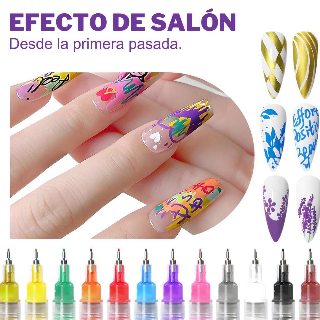 NailPen Pro | Rotuladores de Esmalte de Uñas Profesional