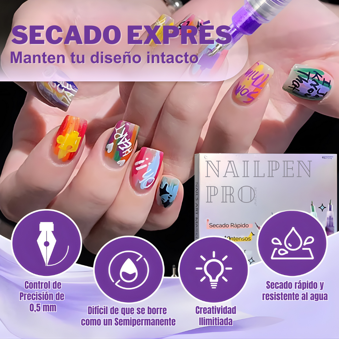 NailPen Pro | Rotuladores de Esmalte de Uñas Profesional