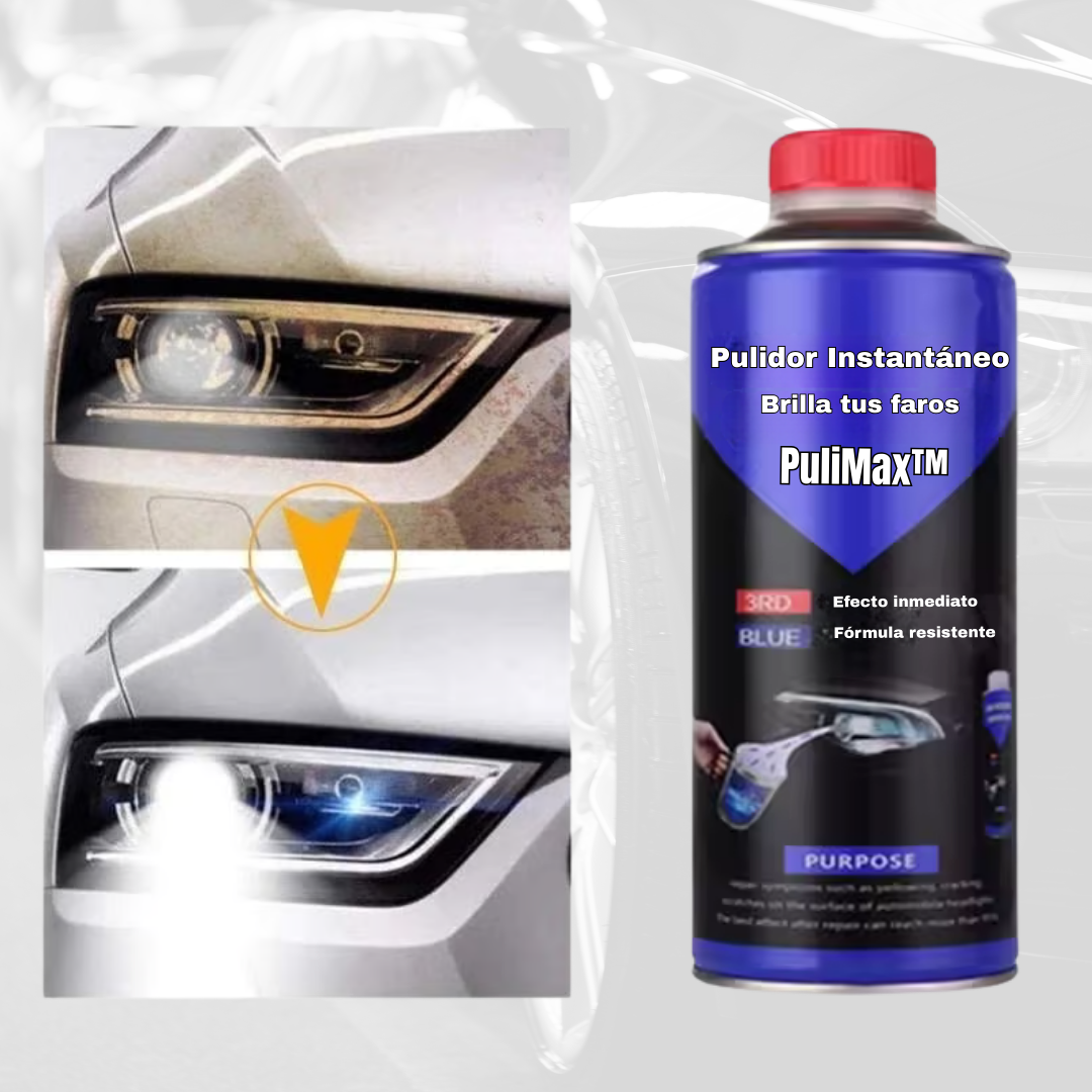 PuliMax | Spray Pulidor Instantáneo para Faros