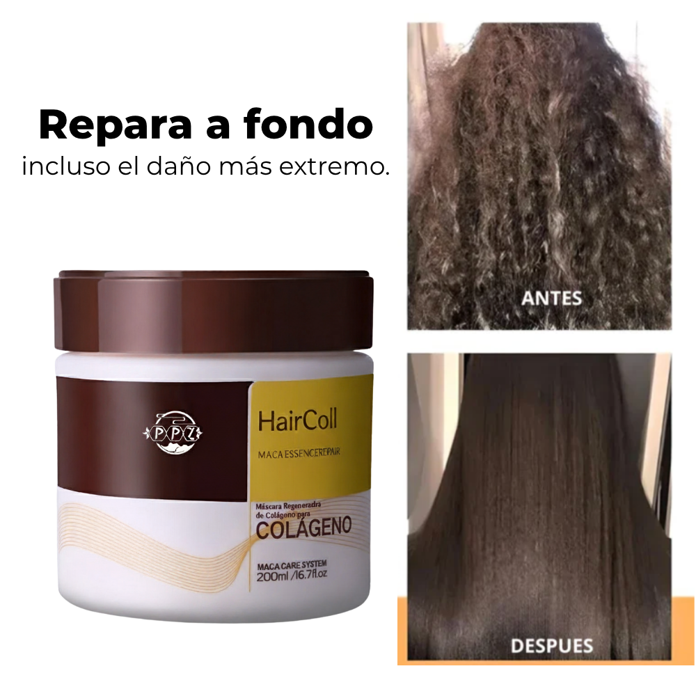 HairColl | Máscara Regeneradora de Colágeno para Cabello