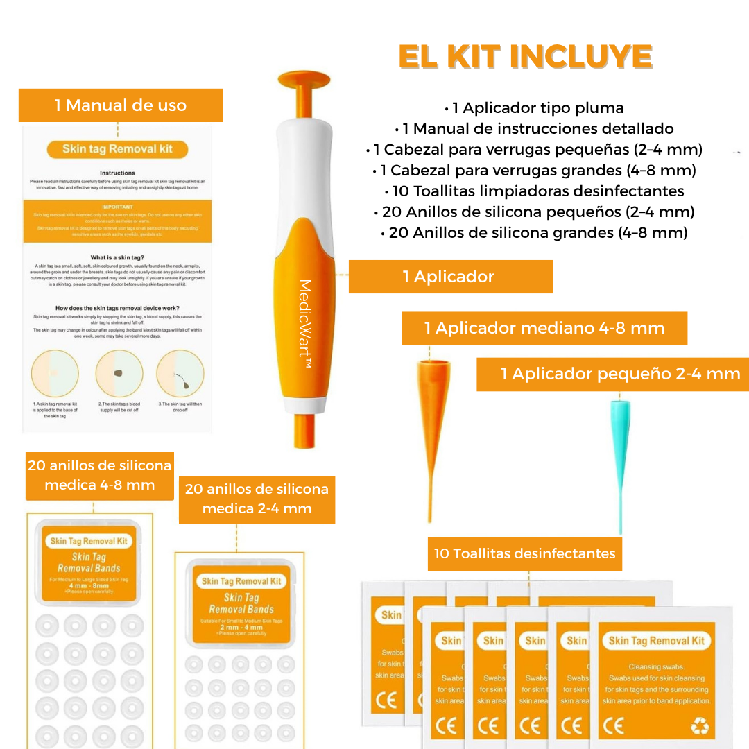 MedicWart: Kit Eliminación de Verrugas Sin Dolor
