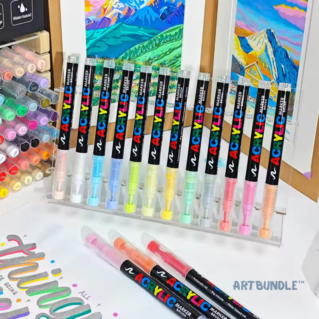 ArtBundle: Rotuladores Pincel de Pintura Acrílica