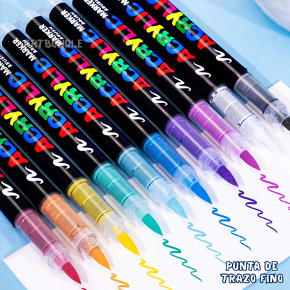 ArtBundle: Rotuladores Pincel de Pintura Acrílica