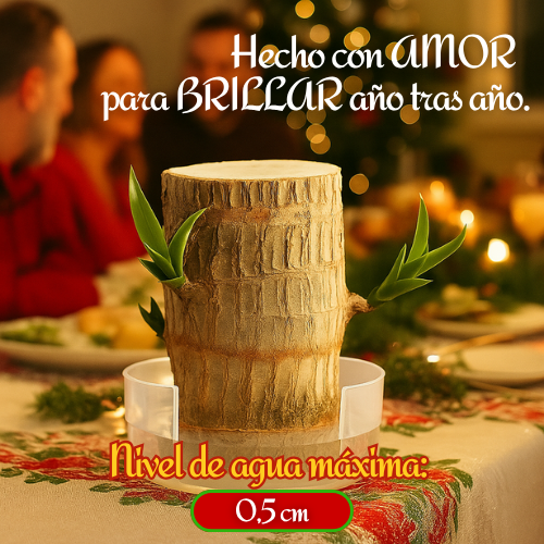 ChristmasTree: Planta de madera navideña de la suerte