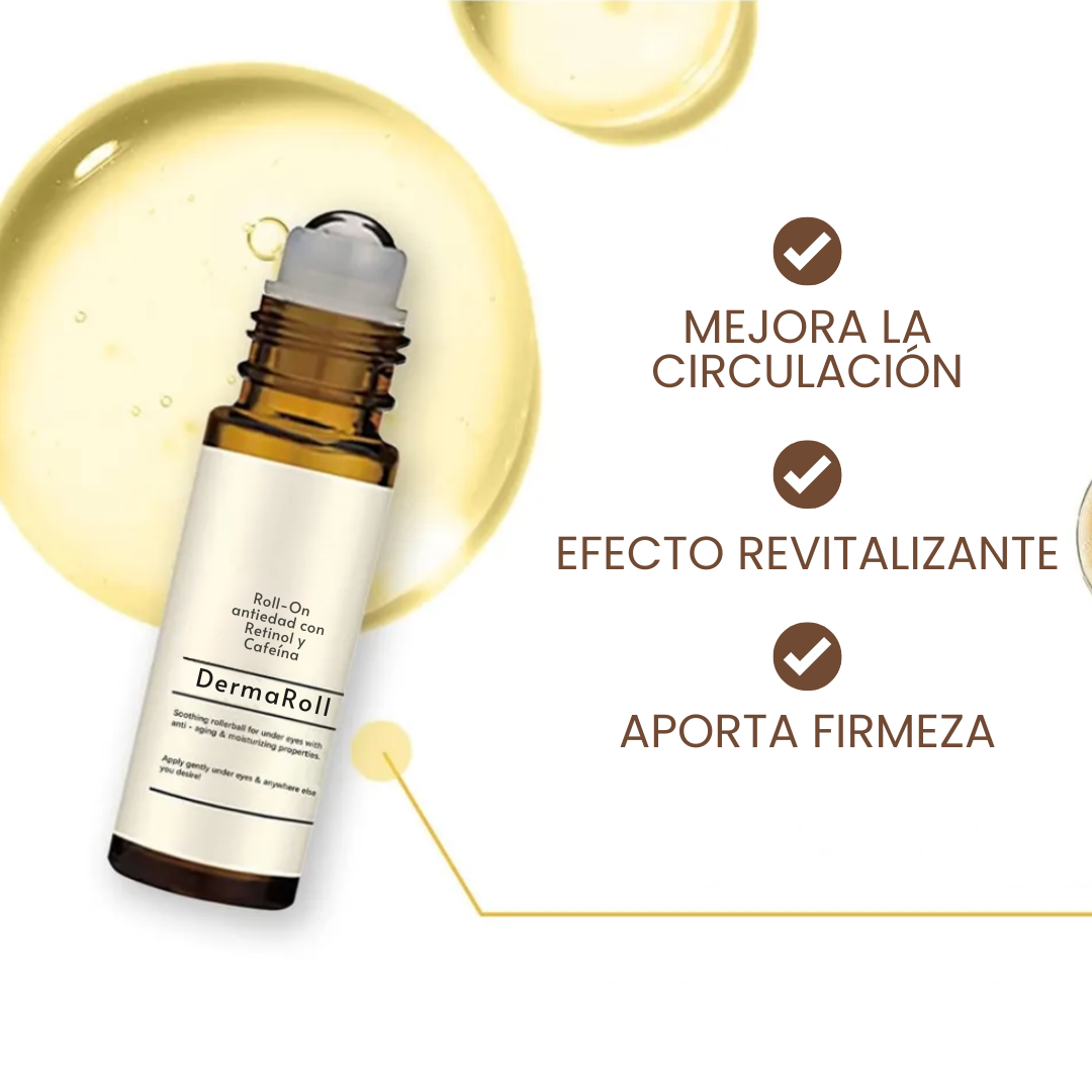DermaRoll | Roll-On antiedad con Retinol y Cafeína