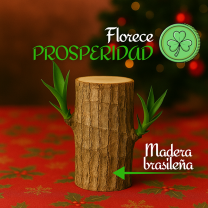 ChristmasTree: Planta de madera navideña de la suerte