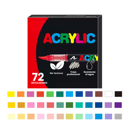 ArtBundle: Rotuladores Pincel de Pintura Acrílica