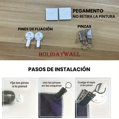 HolidayWall: Tapiz navideño de ensueño