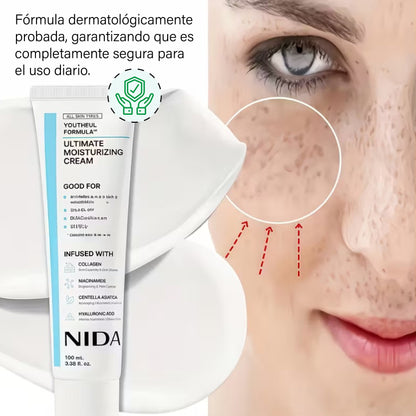Nida: Crema hidratante con hialurónico y glicerina