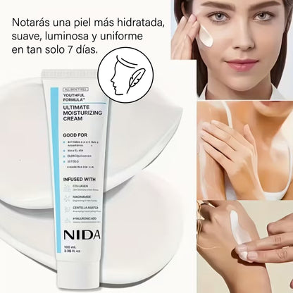 Nida: Crema hidratante con hialurónico y glicerina