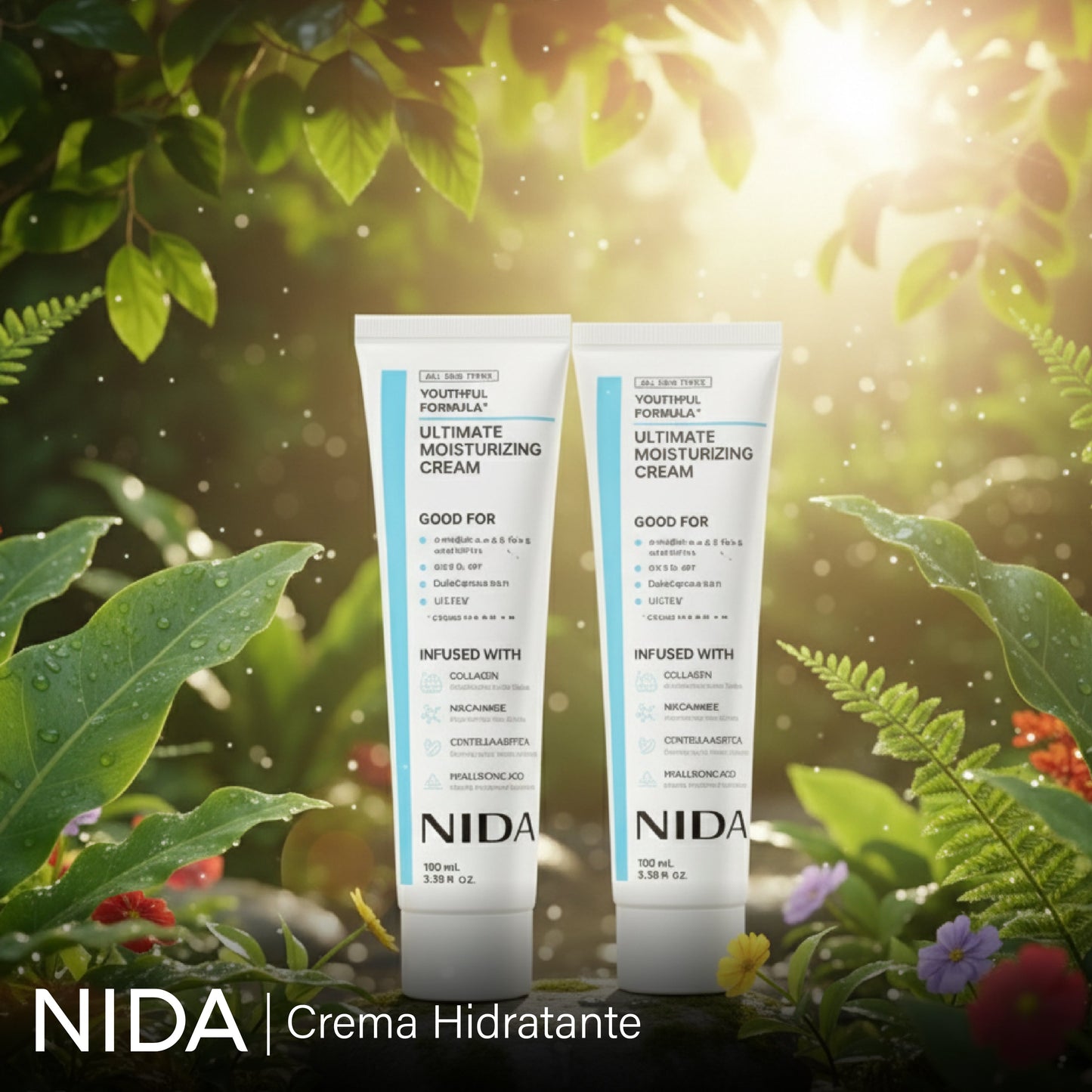Nida: Crema hidratante con hialurónico y glicerina