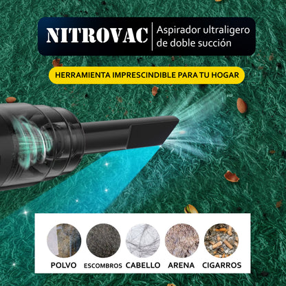 NitroVac: Aspirador ultraligero de doble succión