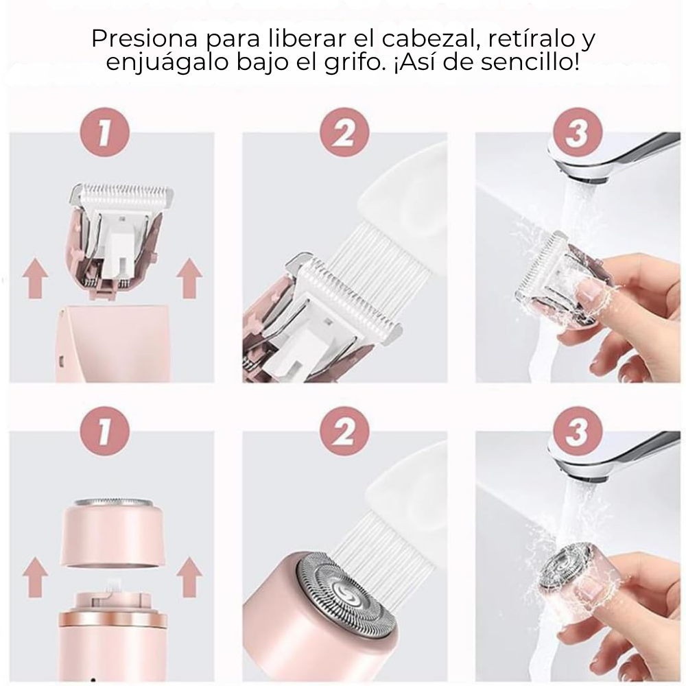 SilkyDuo|Rasuradora 2 en 1 para Cuerpo y Rostro